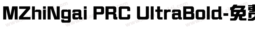 MZhiNgai PRC UltraBold字体转换